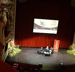 Orhan Pamuk en conférence à l'Opéra national de Lorraine.