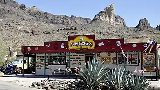 La route 66 à Oatman (Arizona).