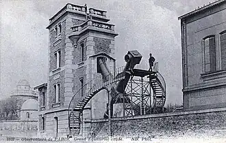 Le grand équatorial coudé au début du XXe&nbsp;siècle.