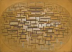 Ocean 5, 1915, fusain et gouache sur papier, 87,6&nbsp;×&nbsp;120,3&nbsp;cm, collection Peggy Guggenheim.