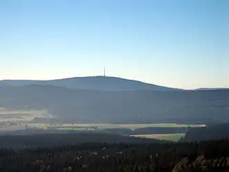Vue de l'Ochsenkopf depuis le Waldstein.
