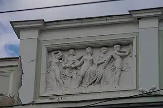 détail de la façade,