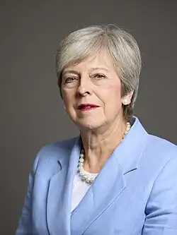 Theresa May, née le 1er octobre 1956 (68&nbsp;ans), Première ministre de 2016 à 2019.
