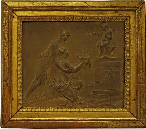 L’Offrande à l’Amour, entre 1765 et 1771 (?), terre cuite, Nancy, musée des Beaux-Arts.
