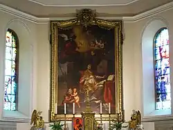 Maître-autel avec tableau « Saint Grégoire » (1780).