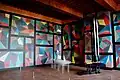 Salle des Figures géométriques, de Sol Lewitt au deuxième étage du château.