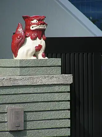 Un shīsā d'Okinawa.