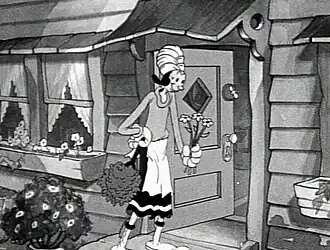 Olive dans :Little Swee'Pea&nbsp;(en) (1936).