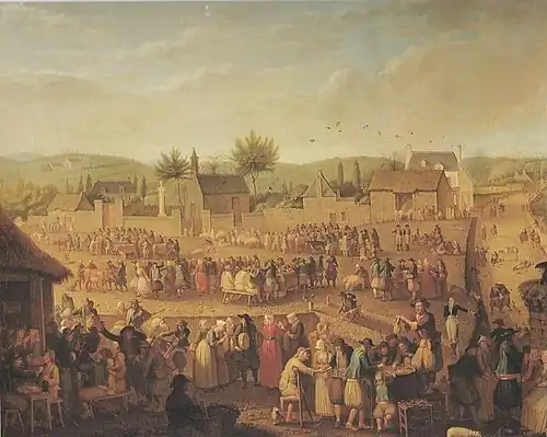 Le Champ de foire à Quimper, 1821Olivier PerrinMusée de Quimper.