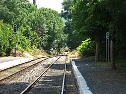 Arrivée d'un autorail.