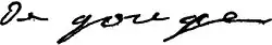 signature d'Olympe de Gouges