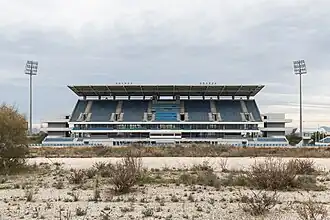 Le centre olympique de hockey.