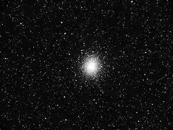 L'apparence d'Omega Centauri dans un petit télescope amateur.