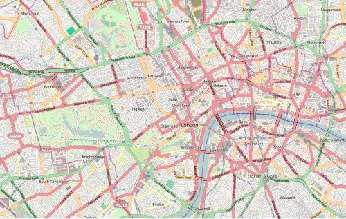Géolocalisation sur la carte : Londres