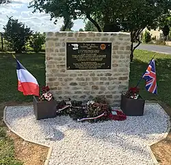Stèle commémorative de l'Opération Martlet