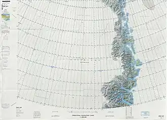 Carte du Nord-Est du Groenland.