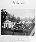 Le parc des orangeries, déjà sans les serres, vers 1880.