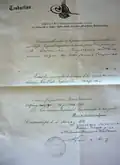 Traduction du document de l'Ordre du Médjidié Classe 4