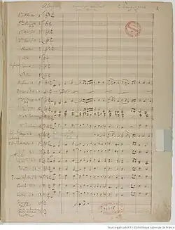 Première page du manuscrit.