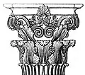 Modèle original de chapiteau de l'ordre corinthien du Monument de Lysicrate à Athènes (335 BCE).