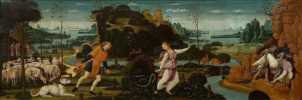 Del Sellaio, Orphée, Euridyce et Aristée.