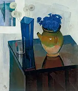 Sergei Osipov, Bleuets dans un pot, 1976.