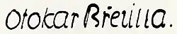signature d'Otokar Březina