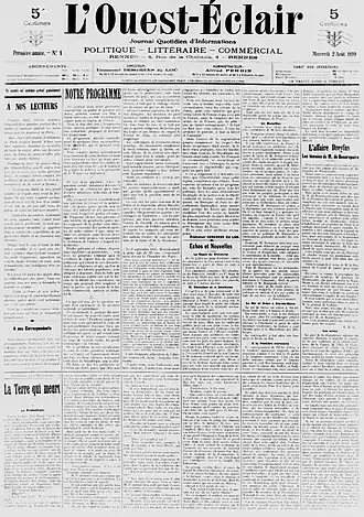 Image illustrative de l’article L'Ouest-Éclair