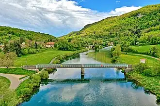 Le pont sur le Doubs.