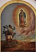 Représentation de l'apparition, église d'Irapuato, Mexique.