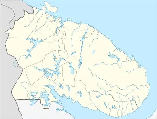 Carte de l'oblast de Mourmansk.