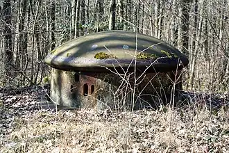 Tourelle de mitrailleuses du bloc 1.