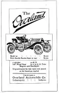 Publicité pour une Overland 30 HP de 1909