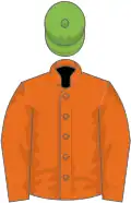Orange, light green cap