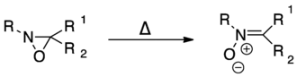 Conversion d'une oxaziridine en nitrone.