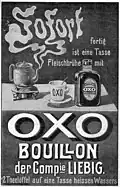 Logo OXO, 1905. Symétrie dihèdre quadruple.