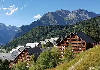 Le Rissiou vu depuis Oz-en-Oisans au sud.