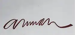 signature d'Arman