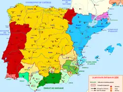 La conquête de Séville et de Murcie en 1250.