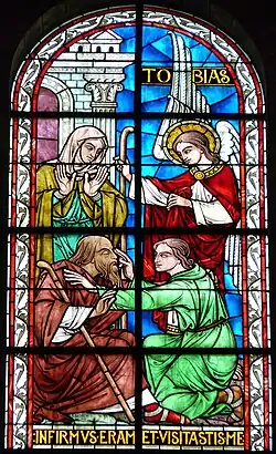 Vitrail des Œuvres de miséricorde Édouard Didron