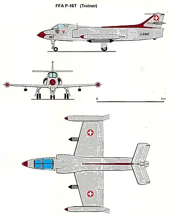 vue en plan de l’avion