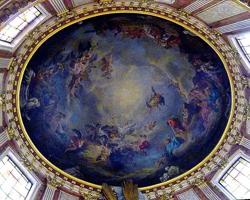 Coupole de la chapelle de la Vierge, Assomption (1749-1756), Jean-Baptiste Marie Pierre.