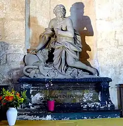 Saint Denis pénitent ou martyre, sculpture du XVIIIe&nbsp;siècle.