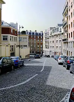 Rue vue du No&nbsp;9 vers la rue Croulebarbe.