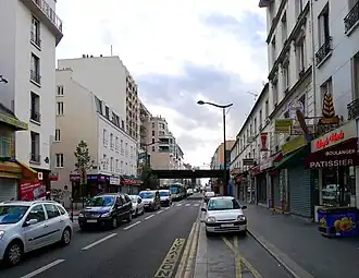 Le pont ferroviaire de la Petite Ceinture.