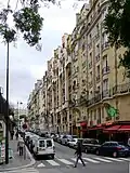 Vue de la rue depuis la rue de Vaugirard.