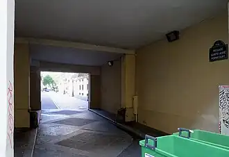 Entrée du passage Sainte-Anne-Popincourt.