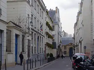 La rue Barbette vue depuis la rue Elzévir.