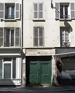 Le no&nbsp;19 de la rue des Trois-Bornes, à Paris.
