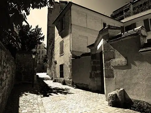 La maison de Balzac, côté rue Berton (no&nbsp;24).